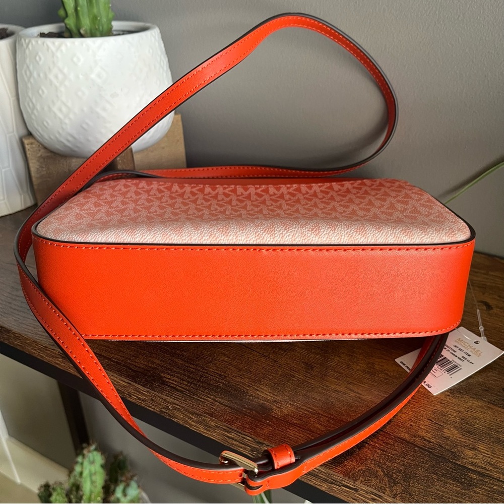Michael Kors Vibrant Orange Ombré Crossbody Bag - Picture 4 of 8
